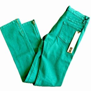 NWT KSUBI ZIP JEANS JADE  T E A L 29